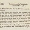 Constitution 1901, Section 127